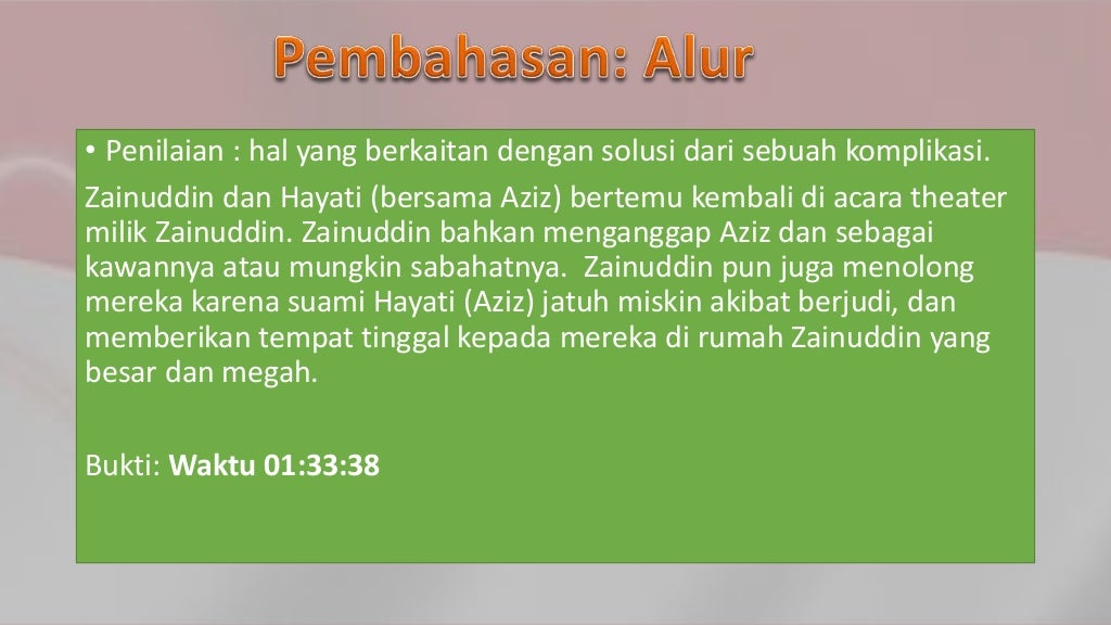 Tugas Bahasa Indonesia kelas XI Film Tenggelamnya Kapal