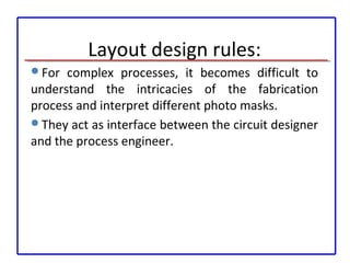 Layout design on MICROWIND | PPT