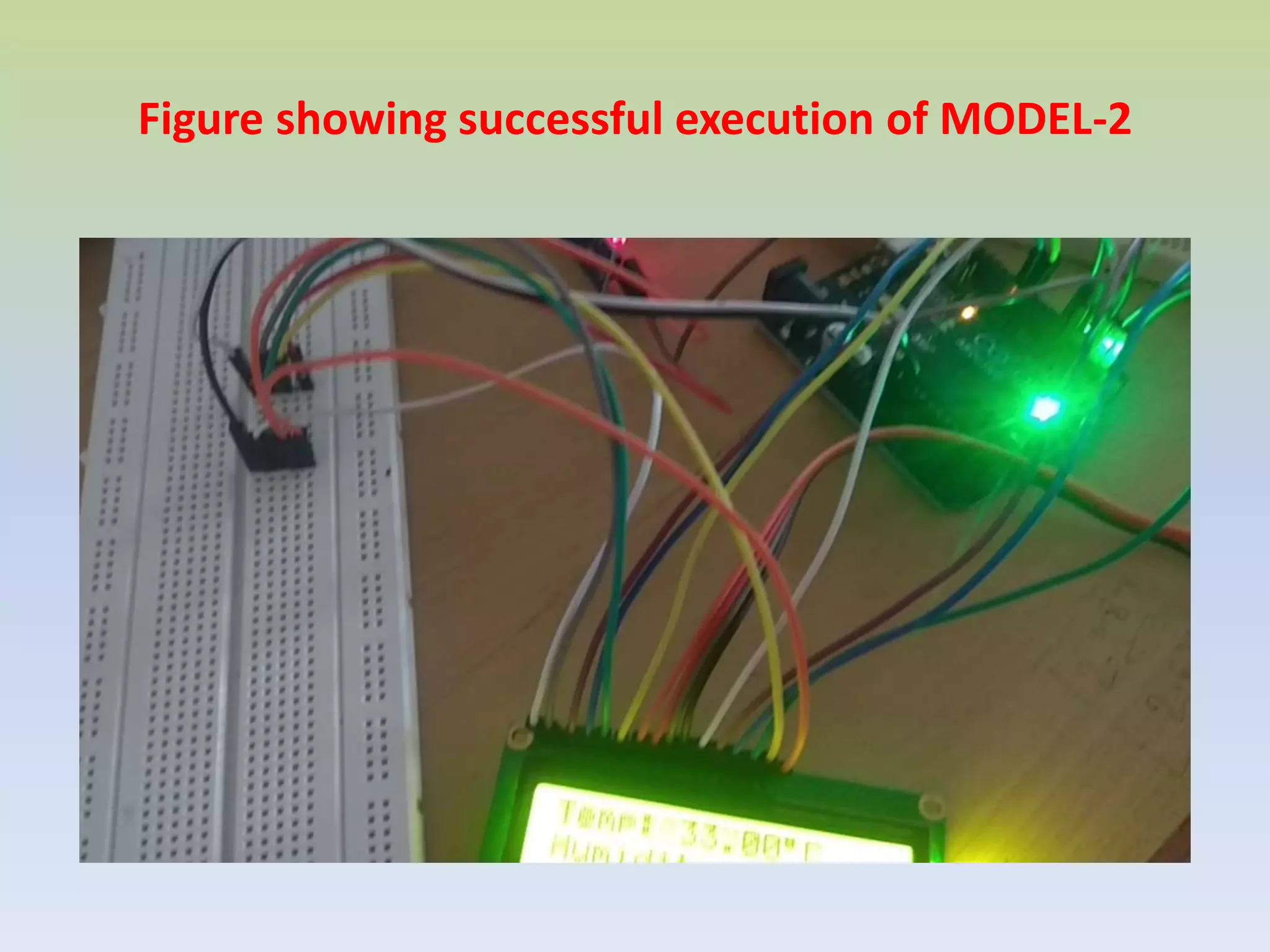 Figure showing successful execution of MODEL-2
 
