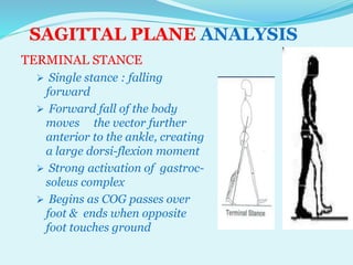 P pt final sagittal plane analysis of gait | PPTX