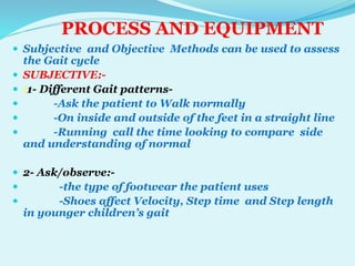 SAGITTAL PLANE ANALYSIS OF GAIT BY DR TABASSUM AZMI | PPTX