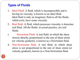 Types Of Fluids With Examples PPTFLUID-MECHANICS-01 for electrical engineering | PPTX