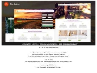 Food, Hotel & amp; Restaurant Archives
Free Domain, Hosting, Installation & 1 yr maintenance only for Rs. 2999/-
http://www.buywebsite999.com/category/food-hotel-restaurant/
http://www.buywebsite999.com/trendy-travel-tour-travel-travel-agency-theme/
Just Rs.: Rs 2999/-
Call: 8800228729, 8826292893,Email id: Buywebsite999@gmail.com, cs@buywebsite999.com
for more design click below link
http://www.buywebsite999.com
 