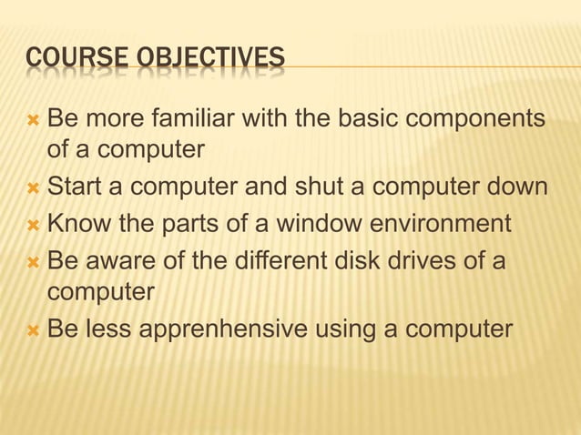 Ppt For Basic Computer Class May 18 2022 Pptx
