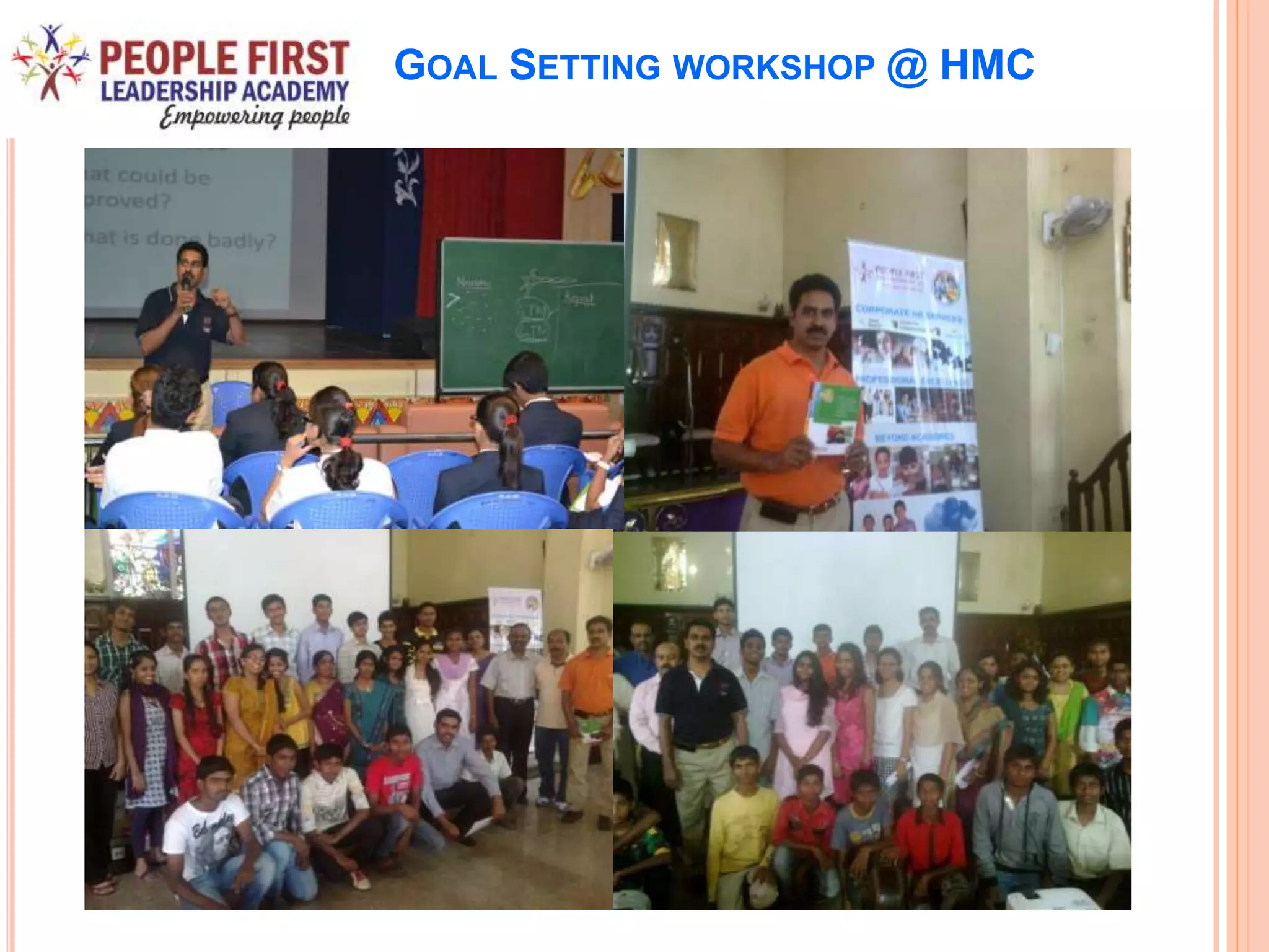 GOAL SETTING WORKSHOP @ HMC
 