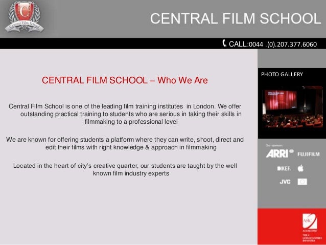 Central Film School – Your Gateway To Filmmaking Industry