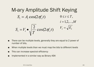 M-ary Modulation, noise modelling, bandwidth, Bandpass Modulation | PDF