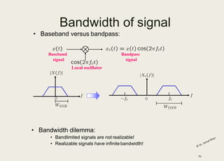M-ary Modulation, noise modelling, bandwidth, Bandpass Modulation | PDF