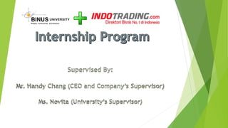 3+1 Internship Program Binus University | PPTX