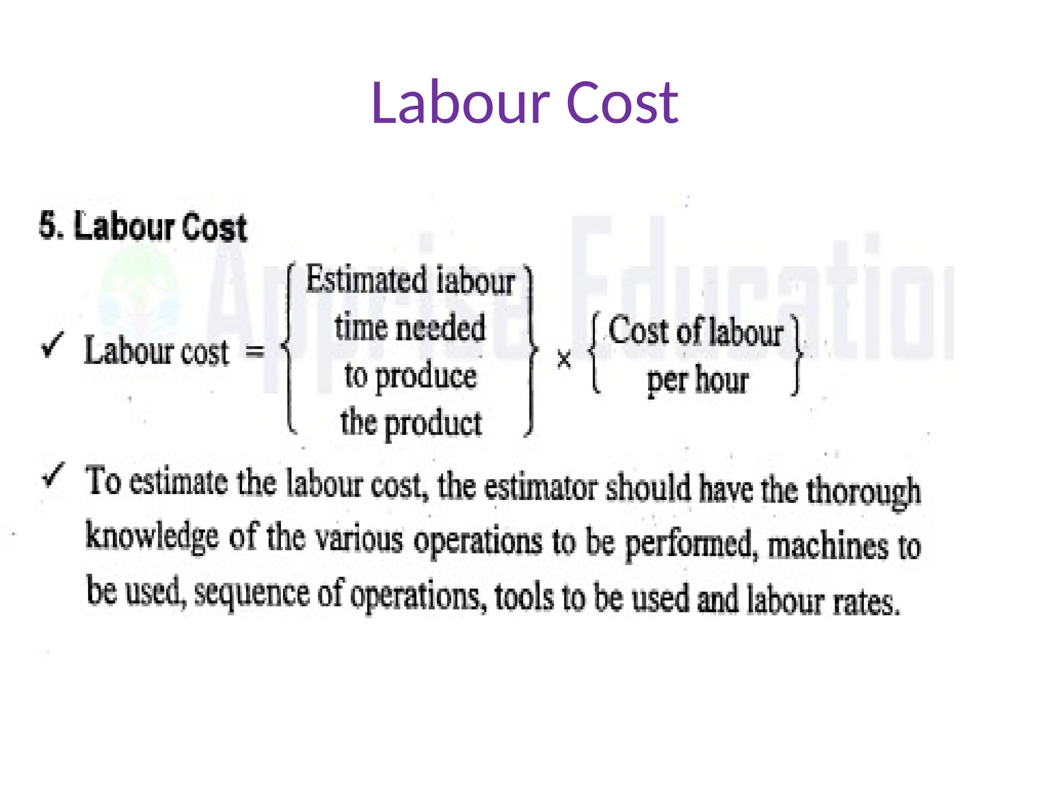 Labour Cost
 