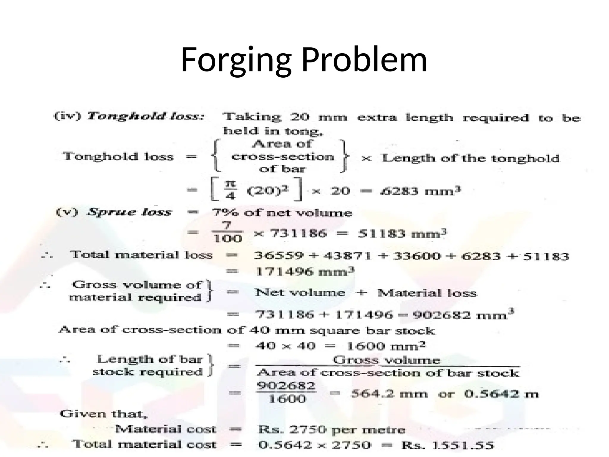 Forging Problem
 