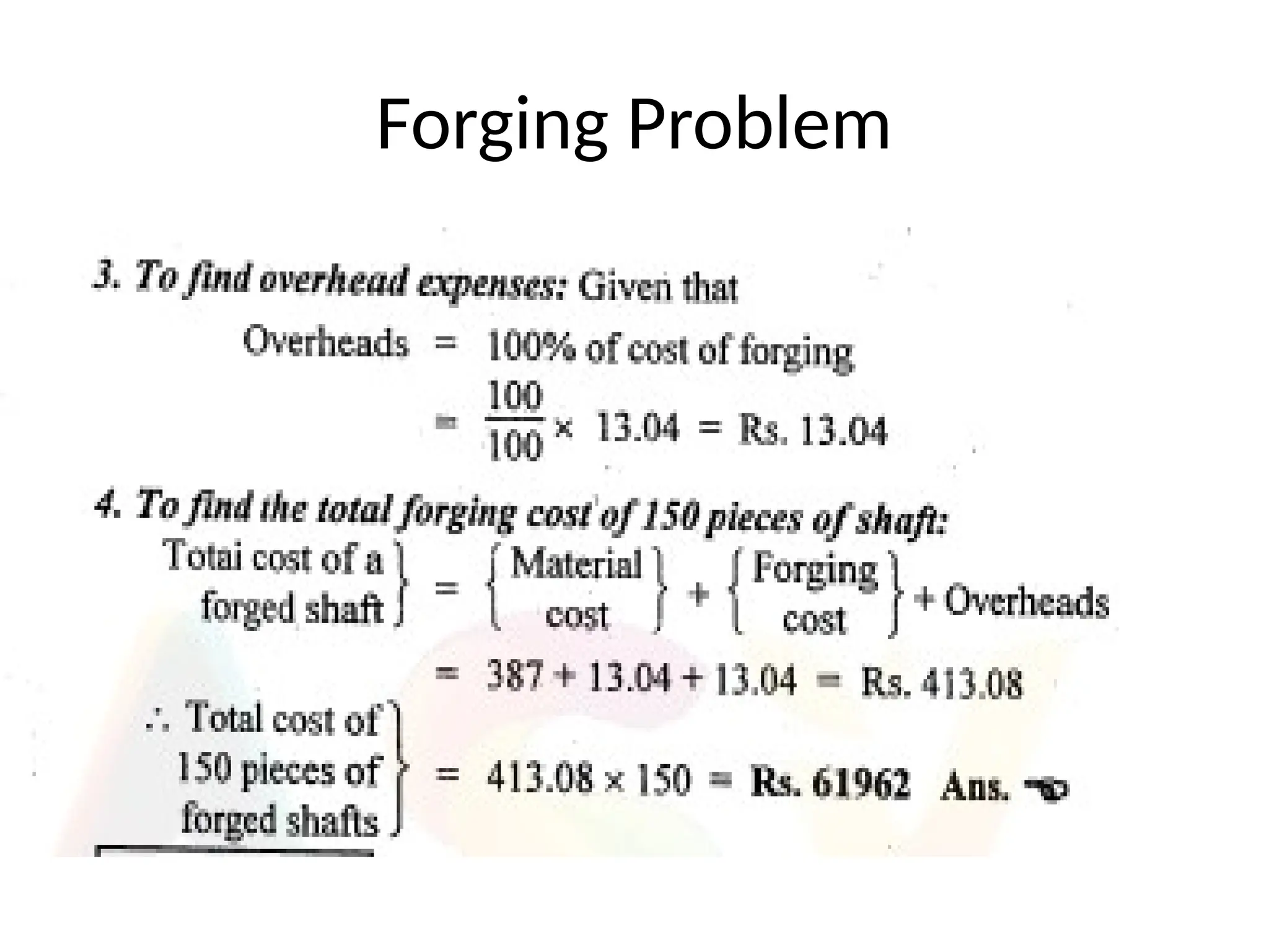 Forging Problem
 