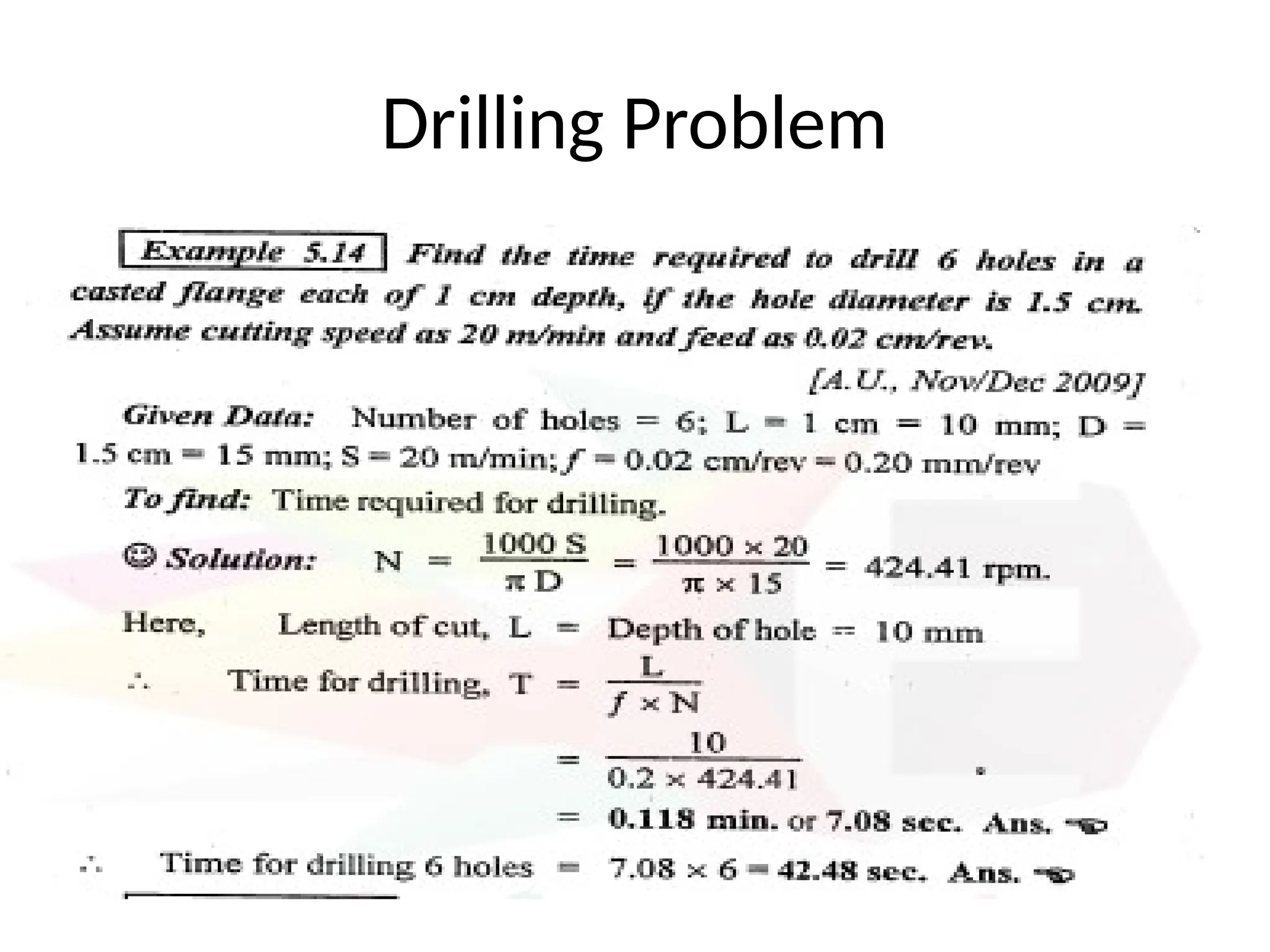 Drilling Problem
 