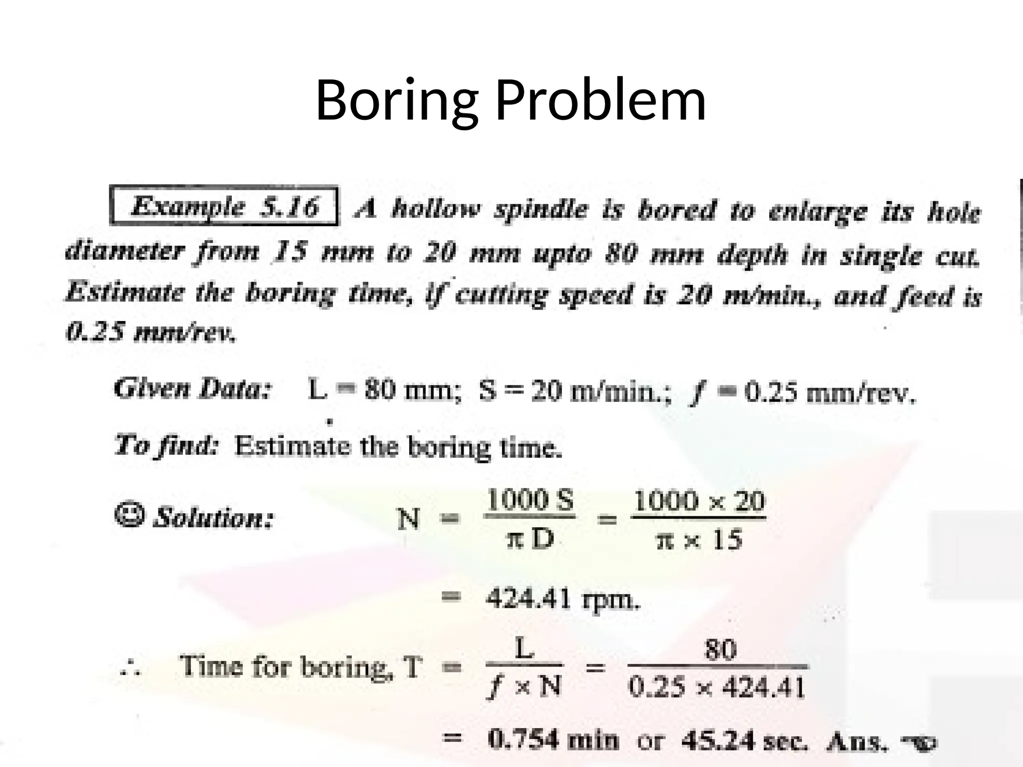 Boring Problem
 