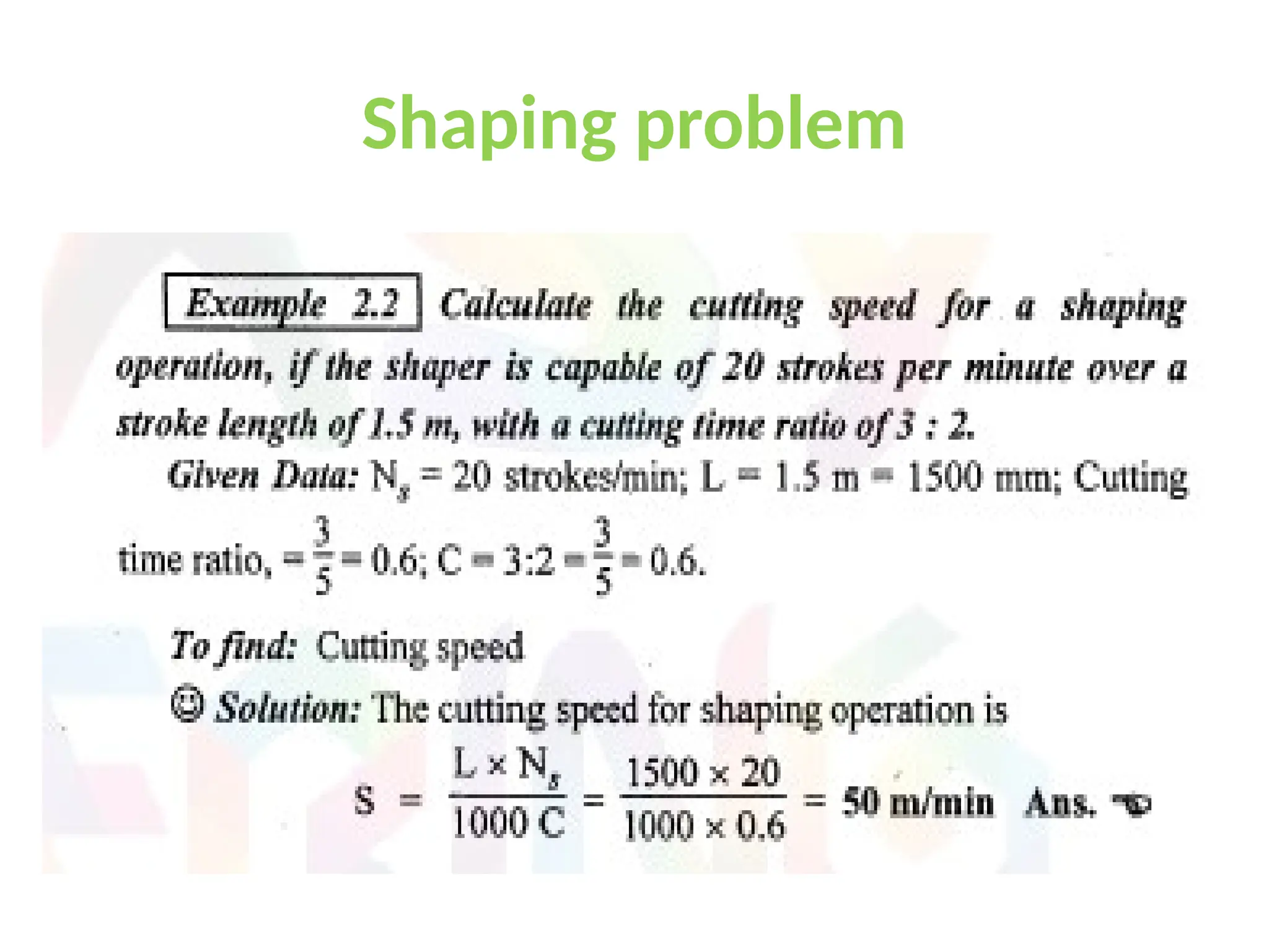 Shaping problem
 