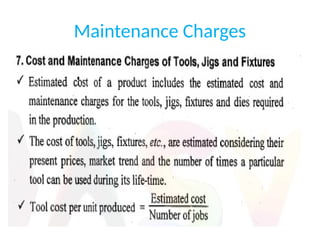Maintenance Charges
 