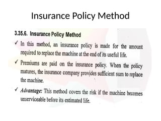 Insurance Policy Method
 