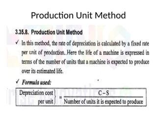 Production Unit Method
 