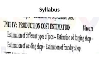 Syllabus
 