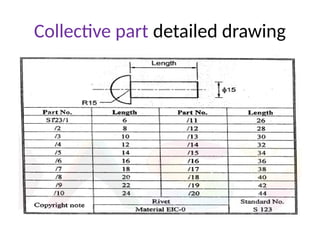 Collective part detailed drawing
 