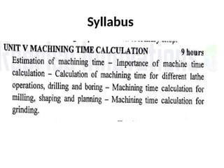 Syllabus
 