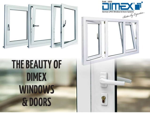 Dimex Greman Brand PREMIUM Series uPVC Windows & Doors System | PPSX