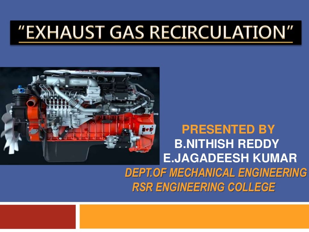 EXHAUST GAS RECIRCULATION