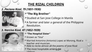 PPT for Family of Rizal.pptx Rizals Life: Family, Childhood and Early ...