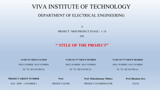 Ppt Format 1 Pptx Viva Institute Of Technology Ppt