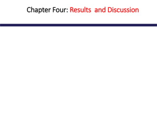 Chapter Four: Results and Discussion
 