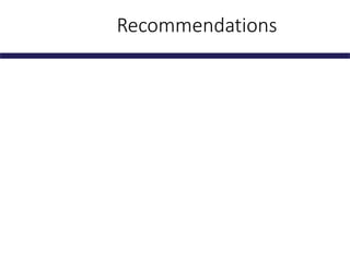 Recommendations
 