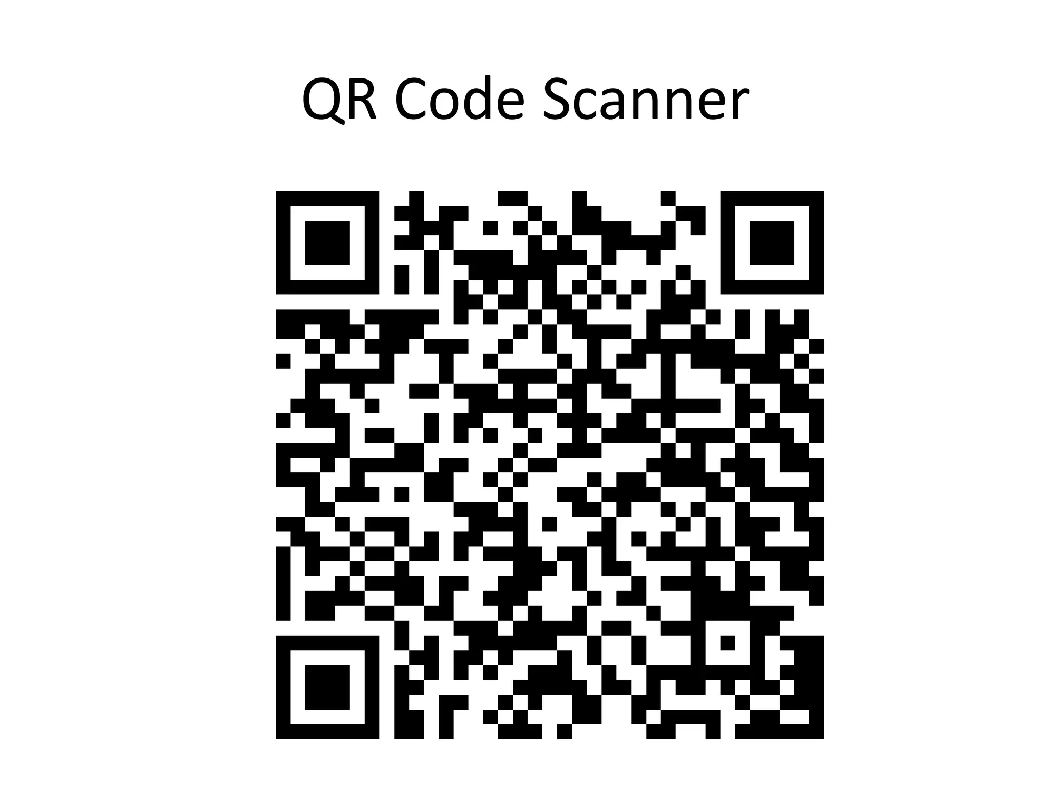 QR Code Scanner
 