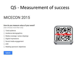 Q5 - Measurement of success
 