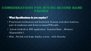 Tips for Buying a Used Mobile Phone.
