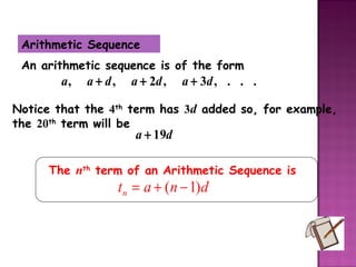 sum of sequence formula
