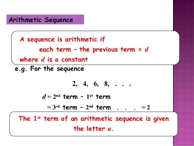 Ppt formula for sum of series
