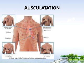 ASSESSING THE BREAST AND AXILLA
• INSPECT BREAST AND AXILLA
• PALPATION OF BREAST AND AXILLA
 
