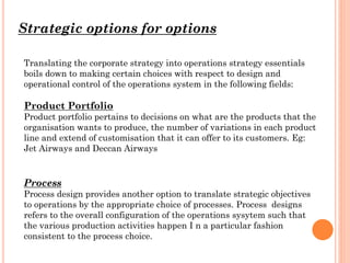 operation management and operation strategy | PPTX