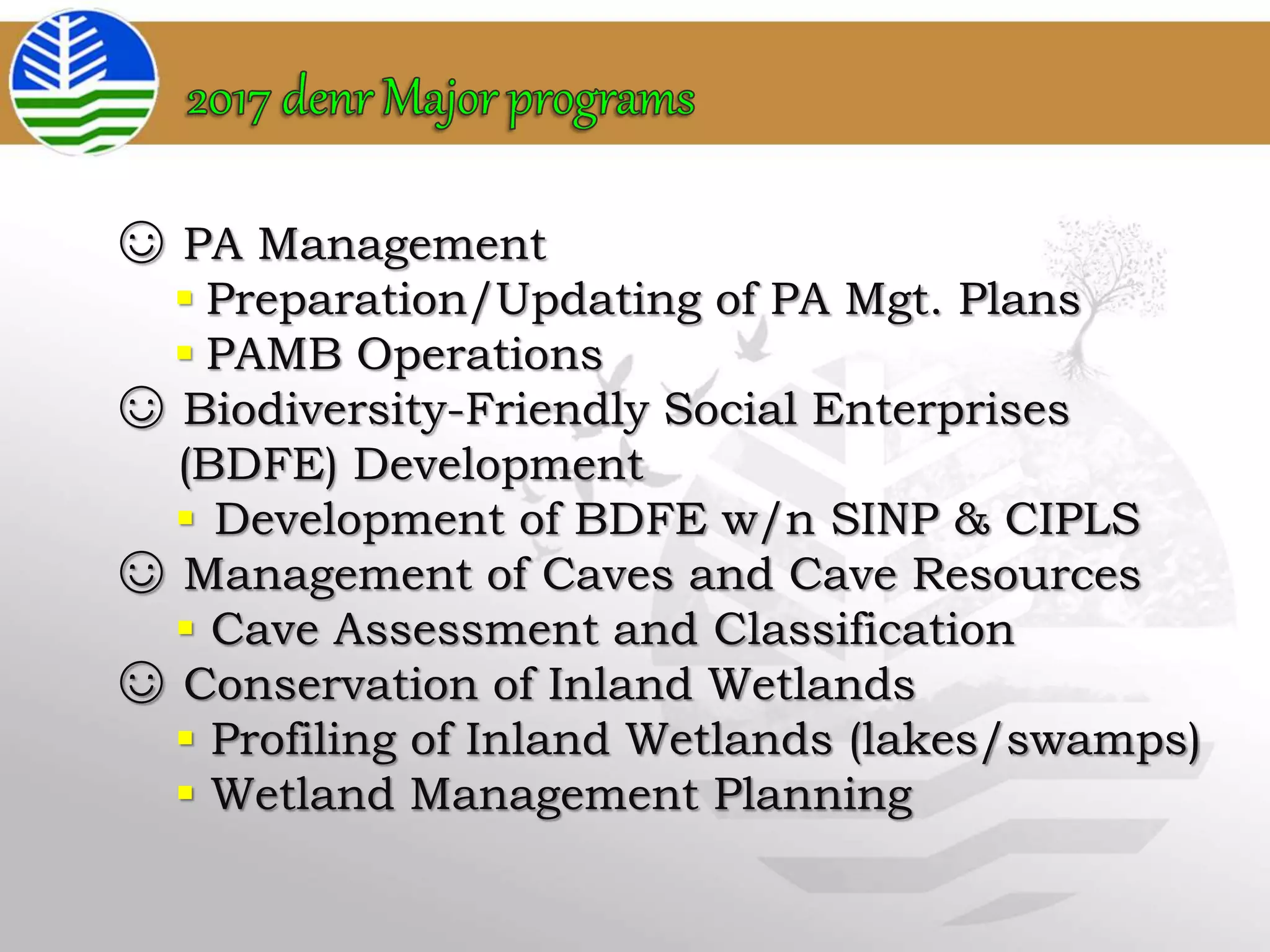 Conservation and Development: A Balancing Act (Eastern Visayas Scenario ...