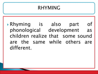 Is Rhyming A Language Feature second language acquisition | PPTX