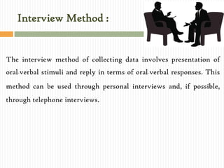 Different Methods of Collection of Data | PDF