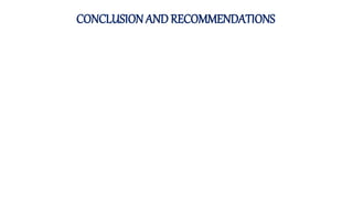 CONCLUSION AND RECOMMENDATIONS
 