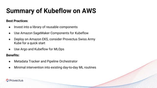 MLOps and Reproducible ML on AWS with Kubeflow and SageMaker | PPTX