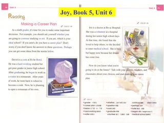 Joy, Book 5, Unit 6 