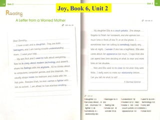 Joy, Book 6, Unit 2 