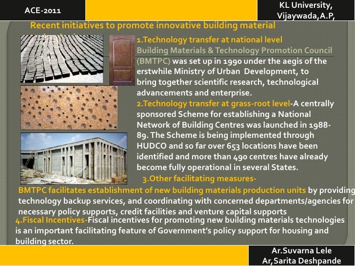 Cost Effective and Alternate construction techniques