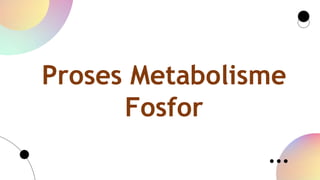 Proses Metabolisme
Fosfor
 