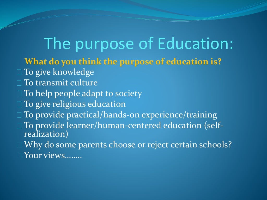 philosophical foundations of education