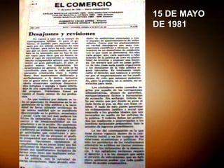 15 DE MAYO
DE 1981
 
