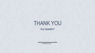 Any Question?
Modified by klp 2
 